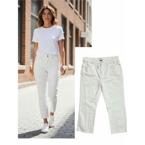 CURRENT/ELLIOTT NWT The Vanessa Cropped Jeans *White Out 32